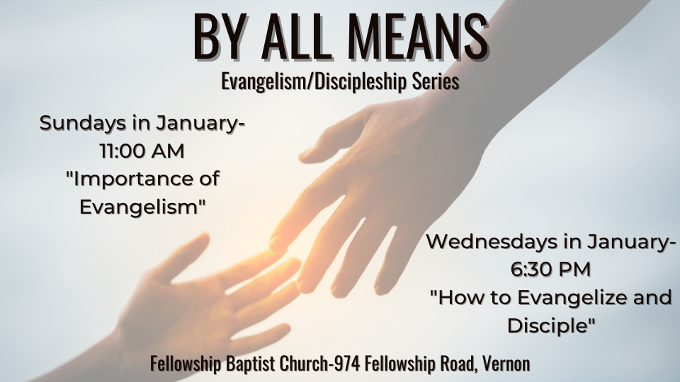 By All Means: a series on evangelism and discipleship