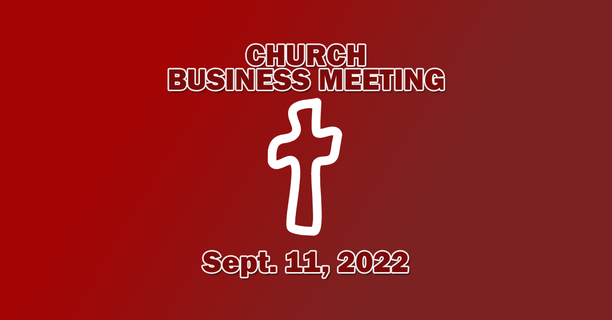 business meeting Sept 11, 2022