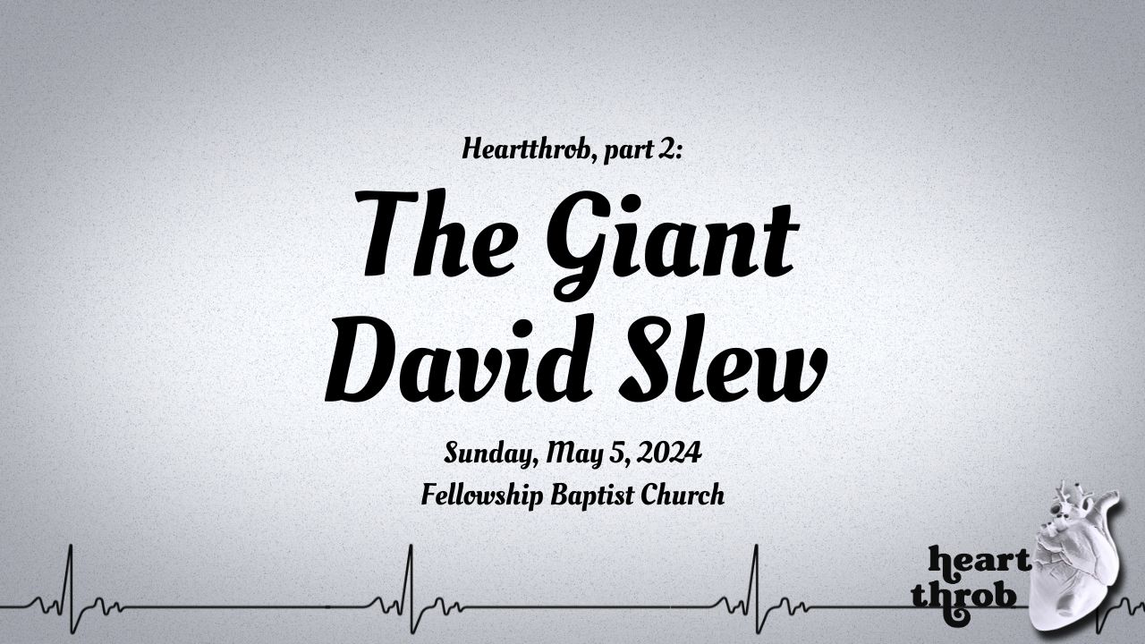 The Giant David Slew (5.05.24)